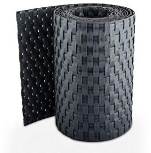 Kit de cortavistas de banda de polietileno para panel rígido, 1 m03 x 2 m50, gris antracita. 4 bandas de 255 x 19 cm, 2 bandas 255 x 10 cm, 1 bolsa de 100 collares rislan.