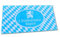 Funice 3795 Handtuch 1 qm Bayern mit Löwe, Strandtuch bayrisch blau und weiß - Badelaken 150 x 70 cm