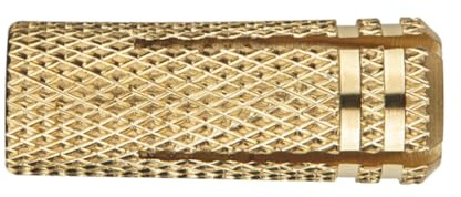 INDEX Fixing Systems TALAM06 [ TALA Taco de latón para Fijaciones Ligeras en Materiales macizos (M6 x 23 Ø8), 23 mm, diámetro de 8 mm, Set de 200 Piezas