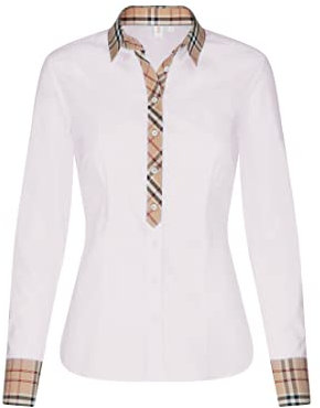 Seidensticker Damen Bluse - City Bluse - Hemdbluse - Regular Fit - Langarm - Uni - Stretch