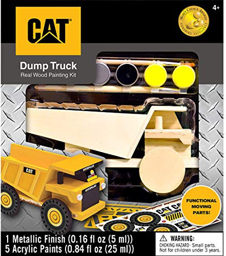 Works of Ahhh... Dump Truck Wood Paint Kit - Complete Craft Kit - Ages 4 and up (Dump Truck)