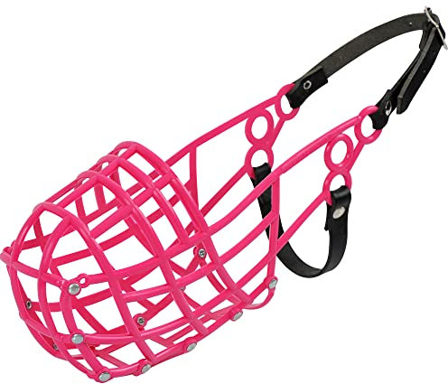 Don Pare 107 Windhund Rennmaulkorb in Pink Lurcher Sloughi Saluki Hunde mit Langen Schlanken Schnauzenformen