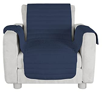 Cubresofá Antideslizante Cozy, Azul Oscuro, 1 Plaza