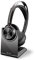 Poly - Voyager Focus 2 UC USB-C Headset with Stand (Plantronics) - Bluetooth Dual-Ear (Stereo) Headset with Boom Mic - USB-C PC/Mac Compatible - Active Noise Canceling - Works with Teams (Certified)