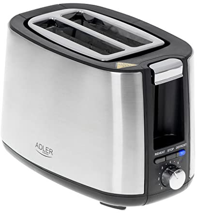 ADLER Toaster, 650-750 W Leistung, 7 Bräunungsstufen