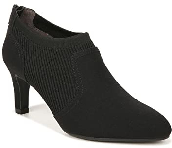 LifeStride Womens Gia Slip On Heeled Booties Black 9 M