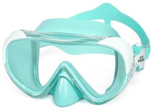 Lunettes de plongée pour Enfants, Masque de Natation pour Enfants, Masque de Natation Anti-buée à 180°, Lunettes de Natation pour Enfants avec Cache-Nez, Lunettes de Natation Anti-Fuite, Verres