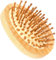 Cepillo de masaje para el cuero cabelludo, cepillo de bambú redondo de madera sin mango de madera natural bambú cepillo de masaje para el cabello portátil mini cepillo de pelo peine de aire cepillo de