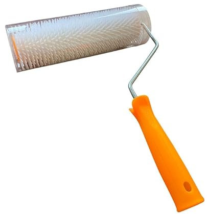 Entlüftungswalze Stachelwalze 23cm Nagelwalze Stachelwalze - Entlüftungsroller Stachellänge 11mm Ausgleichsmasse Entlüftungswalze Geeignet für Die Belüftung von Bodenbelägen