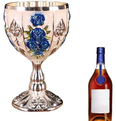 Copa Cáliz -Vaso Cáliz, ConCopas Cáliz En| Adornos Retro Para El Hogar, Bar, Boda, Copa De Regalo, Copa De Vino Pequeña Para