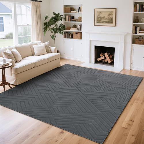 Enyhom Grand Tapis Salon Effet 3D 200 x 300 cm, Moderne Tapis de Salon à Poils Courts Lavable en Machine Tapis Chambre Doux Antidérapant Moquette Salon pour Chambre à Coucher, Chambre d'enfant