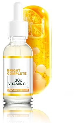Vitamin C+ Booster Face Serum – 30ml | 30X Vitamin C, 2% Niacinamide & BHA | Skin Brightening & Anti-Dark Spot Formula | Visible Glow in 3 Days | For Oily, Dry, Combination & Sensitive Skin