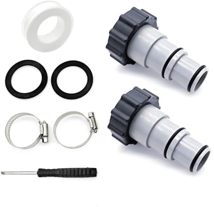 JZK 2 adattatori di ricambio per tubo flessibile A per pompa filtro Intex, connettore per tubo per piscina Intex, accessori adattatori per pompa per piscina fuori terra