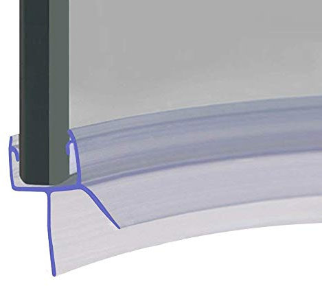 Pre Curved Shower Screen Door Seal | Fits 4, 5 or 6mm Glass | Seals Gaps of Up to 12mm | 850mm Long | SEAL015 (85cm Length)