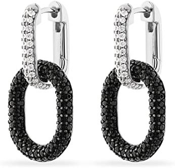 JETTE Damen-Creolen 925er Silber 48 Zirkonia One Size 88595327