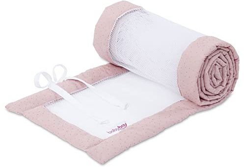 babybay Nestchen Mesh Royal passend für Modell Boxspring XXL, rosé Glitzerpunkte gold
