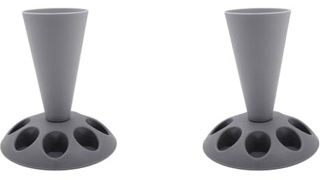 Kznifmk 2 A-Supporto tascabile a bussola, supporto tascabile con boccole a 8 fessure, supporto tascabile a bussola in plastica per kit di decorazione di torte