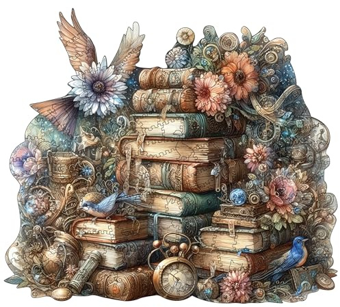 Puzzle en bois pour adultes, livre de puzzles en bois 200 pièces, puzzle en bois unique en forme d'animaux, les puzzles en bois sont créatifs pour la famille et les amis
