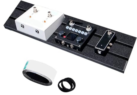 Pedalboard-effekt - pedalplattform i metall för gitarrister, hållbar kompakt konstruktion med kabeldirigeringsdesign | Professionella musiker och ljudingenjörer