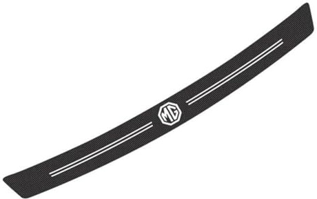 Bande Protection Pare Chocs Arrière Voiture pour MG ZS Hybrid+ (2024-2026), Carbone Anti-Rayures Seuil de Charge Coffre de Voiture Protecteur