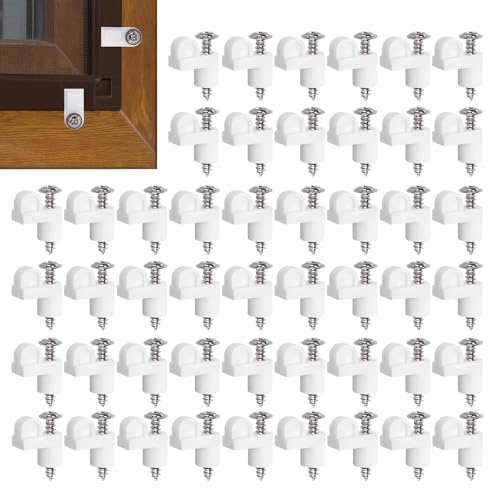 Sujetadores para Mosquiteras, 48 Piezas 9.5 mm Sujetador De Alta Resistencia, Fijadores Para Sostener La Mosquitera En La Ventana, Para Reparación en Apartamento, Casa, Dormitorio, Oficina, Habitación
