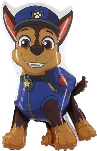 Toyland® 89cm (35) Ballon géant en aluminium de personnage de Paw Patrol Chase de taille géante - Ballons de fête pour enfants
