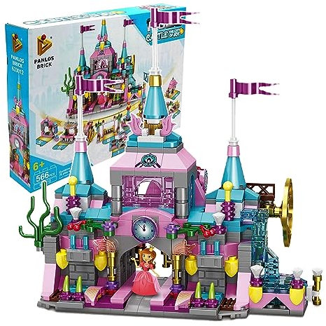 sobebear 566Pcs 12-in-1 Princess Castle Building Block Set, Creative Game Kits for Learning and Roleplay STEM Construction Play, Ideal for Boys & Girls 3+ Years