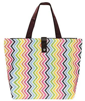 FuninCrea Foldable Shopping Bag Handbags for Women, Shoulder Bag Reusable and Washable Grocery Bag, Eco -Friendly Tote Bag for Shopping, Travel, Groceries Storage and Daily Use (Colored)