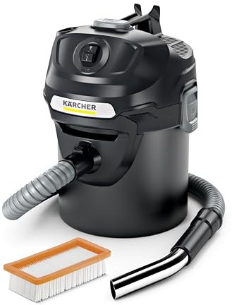 Kärcher 1.629-715.0, AD 2 Ash Vacuum, Black, 14 L Container, 600 W, 14 liters