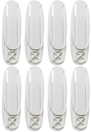 Uonlytech 8pezzi Supporto Per Inserto Elettrico Adesivo Montaggio Senza Perforazione Per Strisce Di Alimentazione Organizer Per Presa Da Parete Per Casa e Ufficio