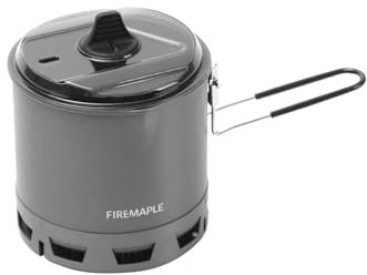 Fire-Maple G2 Set di Pentole da Campeggio 750ml Ultraleggero Leggera all'aperto ad Alta Efficienza Pieghevole Scambiatore di Calore Pentola Portatile per L'escursionismo Viaggio(184,5g)