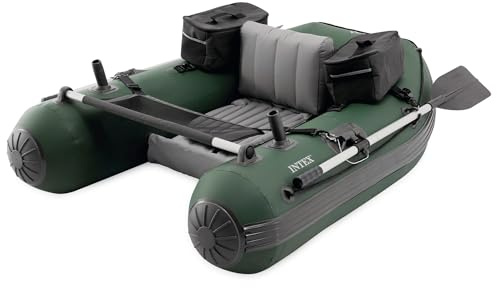 Intex 68381NP - Canotto Gommone Gonfiabile per la Pesca Belly Boat Big Catch Pro, 165x119x38 cm