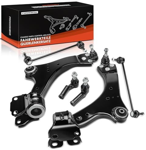 Frankberg 6x Kit de Bras de Suspension Avant en Bas Compatible avec Galaxy WA6 Mondeo IV Turnier BA7 S-Max WA6 V60 I 155 V70 III 135 Mondeo IV BA7 S60 II 134 S80 II 124 Remplacer# 1507182