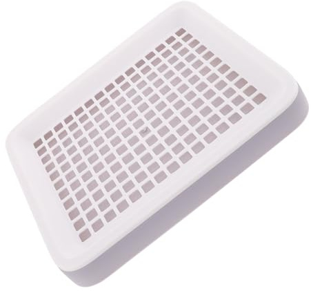 NOLITOY Bac à Litière pour Lapin et Petits Rongeurs Toilette Éducative Plastique Anti-Renversement pour Entraînement Propreté des Cochons et Hamsters Accessoire de Nettoyage Intérieur