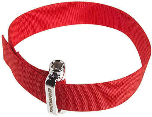 GEARWRENCH 3/8 & 1/2 Drive Heavy-Duty Oil Filter Strap Wrench, 3529D, Red