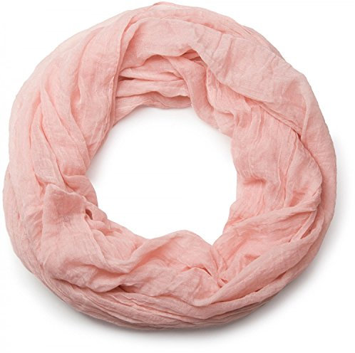 styleBREAKER unifarbener Loop Schlauchschal, weich und leicht, Unisex 01016069, Farbe:Rosa