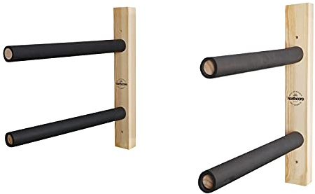 Northcore Surfing and Watersports Accessories - Double Wooden Surfboard Rack - Wood - Arms are 52 cm