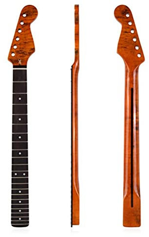 Gitarrenhals-Ersatz, Telecaster-Hals, kompatibel mit Gitarrenhals, DIY-Teile, Ersatz 22 Rosenholz-Griffbrett-Bindung TL ST Tele Back Center Line