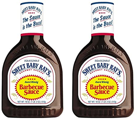 The Bramble Bay Sweet Baby Ray's Original BBQ Sauce Original Gourmet Barbeque Sauce Perfect for Family Recipes Pack of 2 X 510g