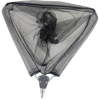harayaa Testa del Guadino Pieghevole Accessori Leggeri Rete da Pesca Triangolare Resistente, 40 cm