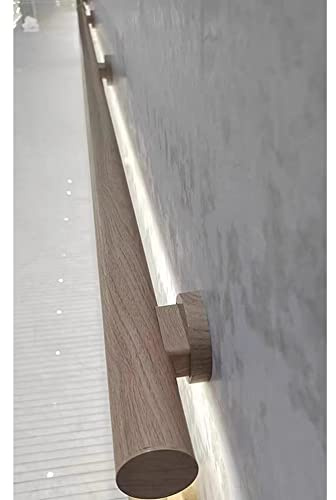 Kit completo de barandilla LED - Barra de agarre de barandilla de aluminio con luz - Barandilla de cable luminosa - Pasamanos de seguridad montado en la pared Barandilla de escalera para interiores y