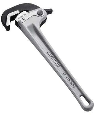 VEVOR Chiave per Tubi, Diritta in Alluminio 355 mm, Regolazione Automatica delle Ganasce, Chiave Idraulica Regolabile, Maniglia Ergonomica, Design Appeso, Chiave per Riparazioni Tubi dell'Acqua Auto