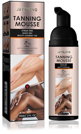 SelbstbräUner,BräUnungsbeschleuniger,SelbstbräUnungsmousse,Solarium Creme,Self Tanning Bräunungscreme Verleihen Mit Ihrem Streifenfreien Ergebnis Einen NatüRlichen,GleichmäßIg Shine Brown Teint