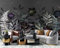 Fototapete 3D Effekt Tapete Pflanzen Und Blumen Dunkel Vliestapeten Tapete Schlafzimmer Wohnzimmer Fototapete 3D Tapete 250Cm(B) X175Cm(H)