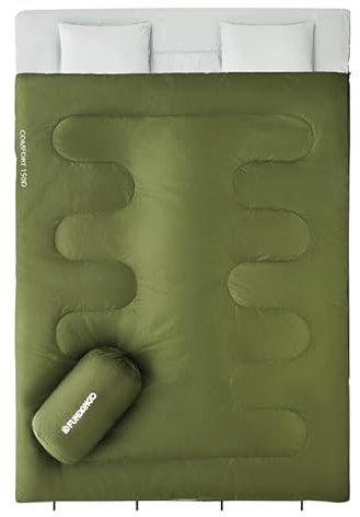 Fundango Doppelschlafsäcke für Erwachsene (grün)