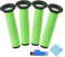 Vacuum Filter Kit, BTFWM Replacement Washable Dirt Bin Stick Filter, for Gtech, for Air Ram MK2 K9 Cordless Vacuum Cleaner Filters, Accessoties 4 Dirt Bin Stick Filter 1 Cleaning Brush 1 Rag
