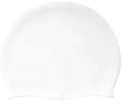 BOJHGO Cuffia da Nuoto 2 Pezzi in Silicone Antiscivolo Copri Orecchie Cuffia da Nuoto for Uomo e Donna Cuffie da Nuoto Impermeabili per Donna(White)