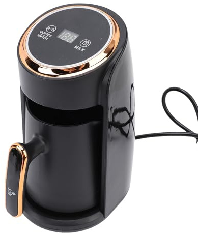 YUEHISY turca, 600 W, capacidad de 4 tazas con ventana visible antidesbordamiento, eléctrica para oficina en casa