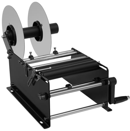 MIUKYUI MT-30 manuell rund flask-etikettmaskin halvautomatisk justerbar etikettapplikator med hög precision (± 0,5 mm) för burkar och flaskor 10-30 stycken/minut ergonomisk joystick