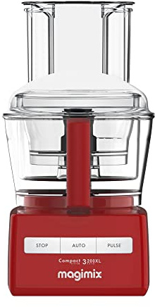 Magimix 3200XL Food Processor - Multifunctional 6 in 1 Food Preparation, 2.6L BPA-Free Bowl, Professional Quality Ultra-Sharp Blades, Quiet Energy Efficient 650W Motor With 30 Year Guarantee - Red